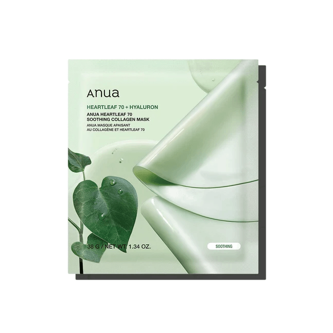 HEARTLEAF 70 SOOTHING COLLAGEN MASK 38g (1EA)*4SET (-)