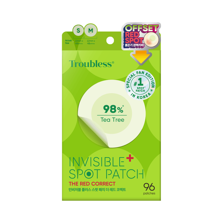 Invisible Plus Spot Patch The Red Correct (96patches)